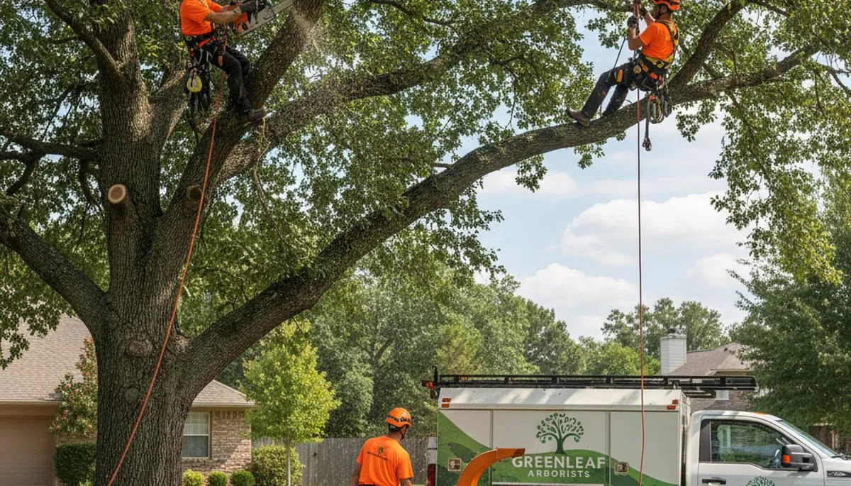 Certified arborist performing professional tree pruning in Burlington, VT for Chop Chop Tree